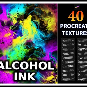 Procreate Alcohol Ink Texture Brushes, seamless Alcohol Ink texture for procreate, Alcohol Ink Texture, Liquid procreate texture