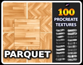Procreate Parquet Texture Brushes, Parquet en bois pour procréer, Texture bois procreate, Parquet procreate texture et Wood Texture