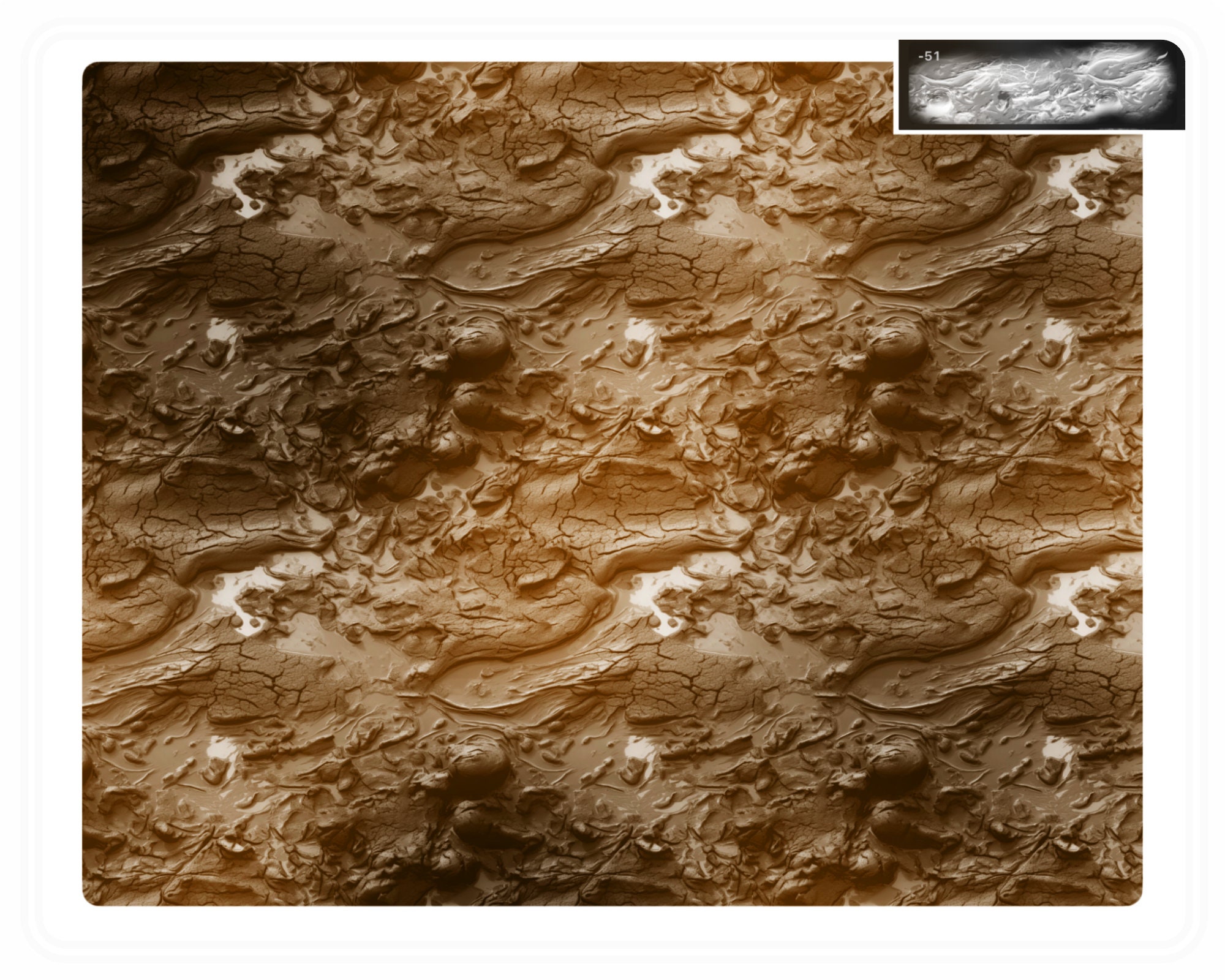 100 Procreate Mud Texture Brushes: Seamless Ground Patterns (digital ...