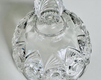 Vintage Crystal Glass Cloche - Display Dome - Food - cheese - Home Accents