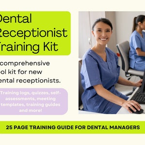 DENTAL MANAGERS! Dental Receptionist Training Kit - Everything you need to successfully track the progress of your new dental receptionist.