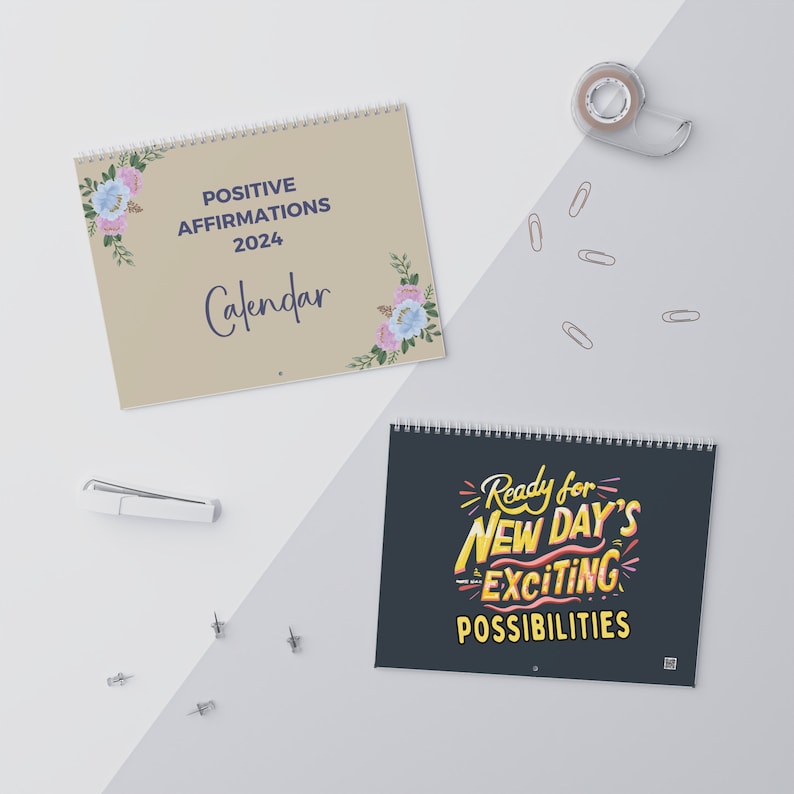 2024 Positive Affirmations Calendar, 2024 Wall Calendar, Unique