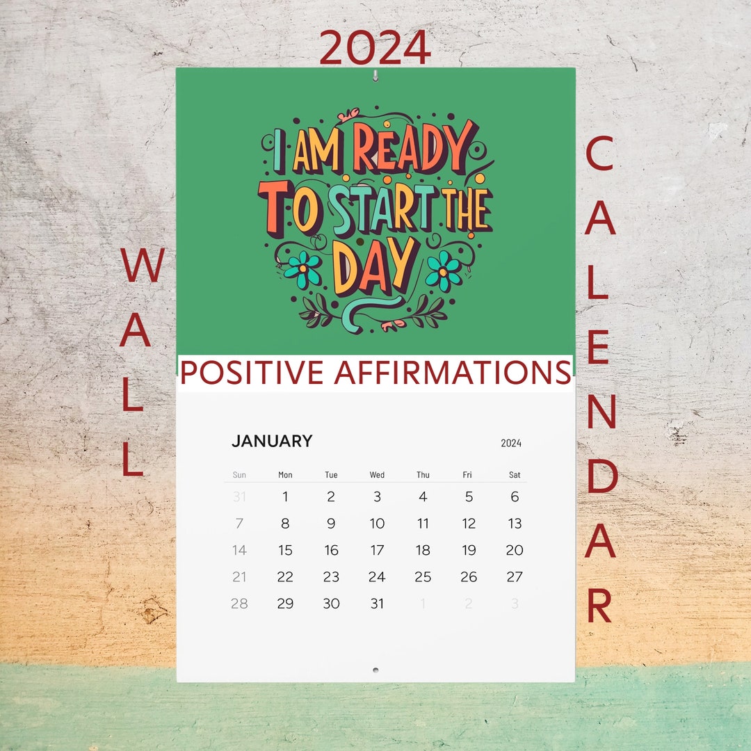 2025 Positive Affirmations Calendar 2025 Wall Calendar Etsy Hong Kong