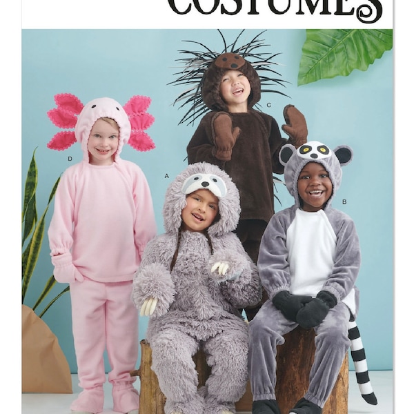 NEW/UNCUT Simplicity Costumes Children's Animal Costumes by Andrea Schewe Designs R11915 / S9842