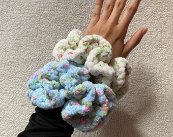 Coleteros de crochet con flores de Coquette, 2 piezas