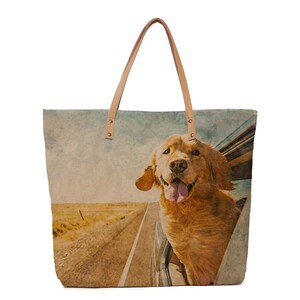 Custom Pet Face Tote Bag – Personalized Photo Bag for Dog and Cat Lovers – Durable Canvas – Perfect Gift for Pet Parents