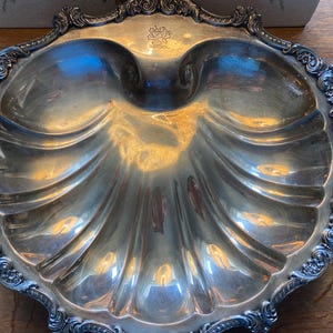 Poole Old English Silverplate Seafood Server
