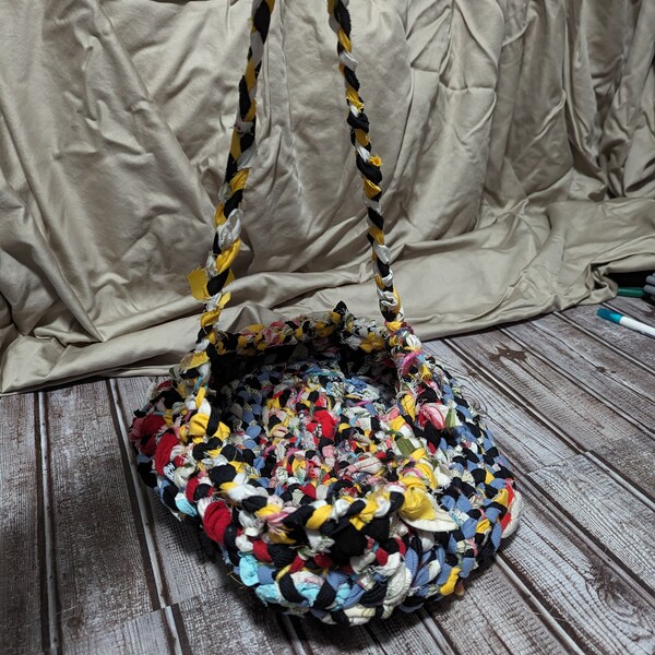 Hand Braided Rag Basket