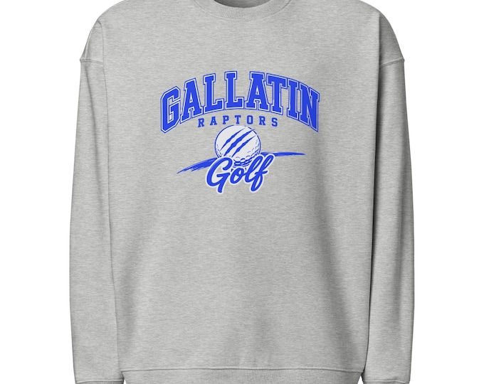 Gallatin Raptors Golf Sweatshirt, Oversized Golf Crewneck, Gallatin High School Spirit Wear, Golf Team Sweatshirt, Golfer Gift
