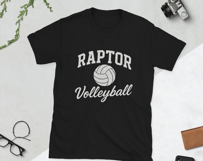 Raptor Volleyball-Unisex Tee in White