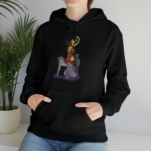 Medusa Greek Goddess Mythological Monster Unisex Heavy Blend feeding Snake Hooded Sweatshirt snake women clothing