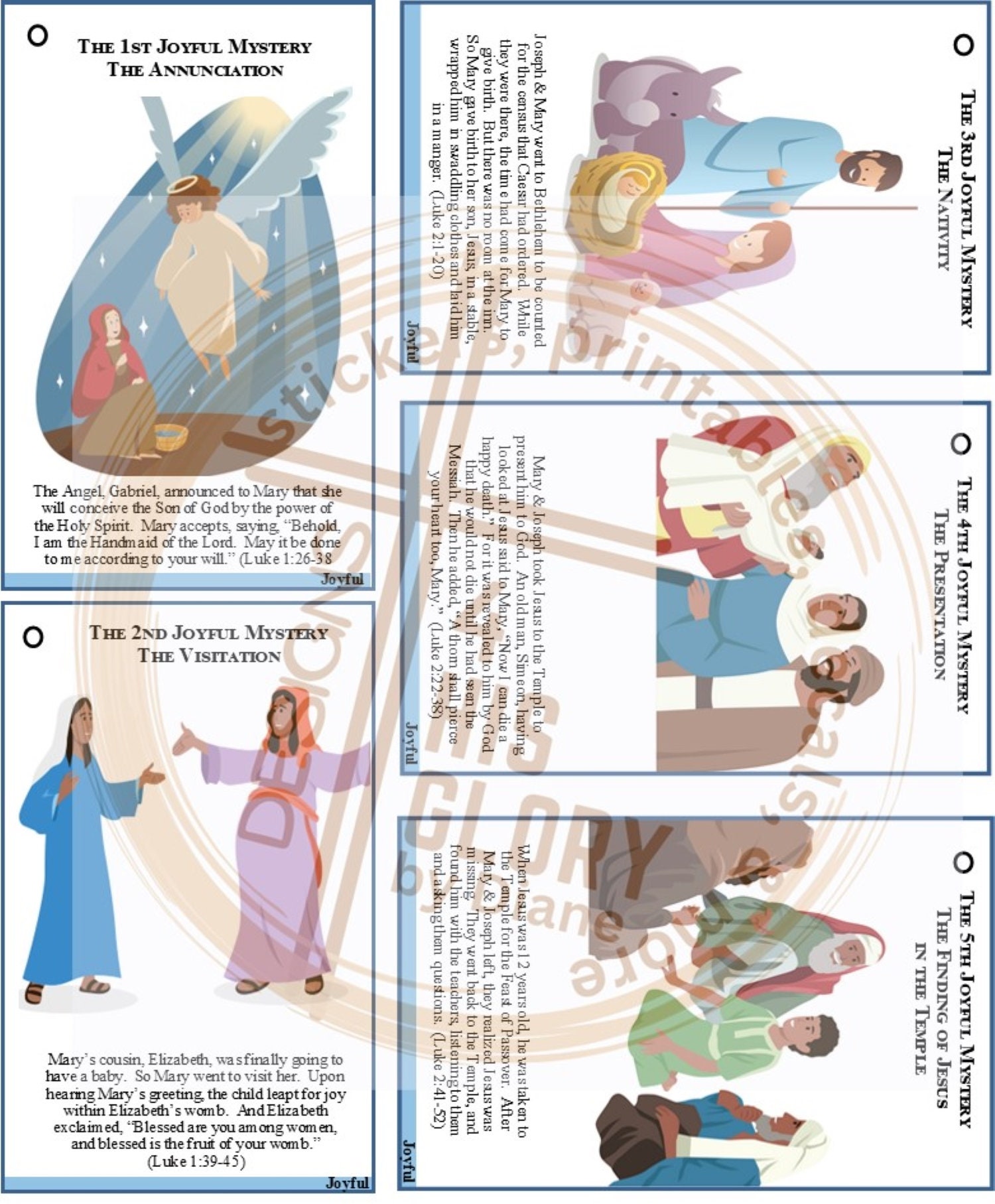 Printable Rosary Booklet How to Pray Rosary Teach Kids to Pray Rosary ...