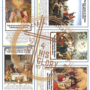 Printable Rosary Booklet How to Pray Rosary Teach Kids to Pray Rosary ...