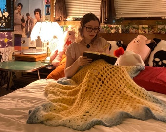 Handmade Crochet Star Blanket!