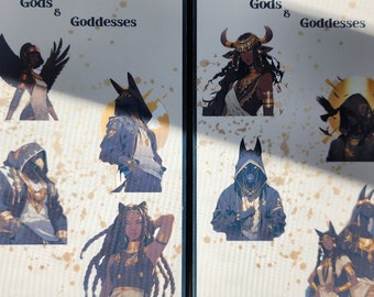 Sticker Sheet (Egyptian Gods and Goddesses)