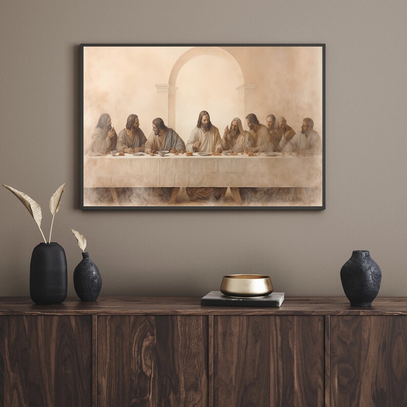 The Last Supper Frame TV Art Christian Art the Frame Tv Art Etsy