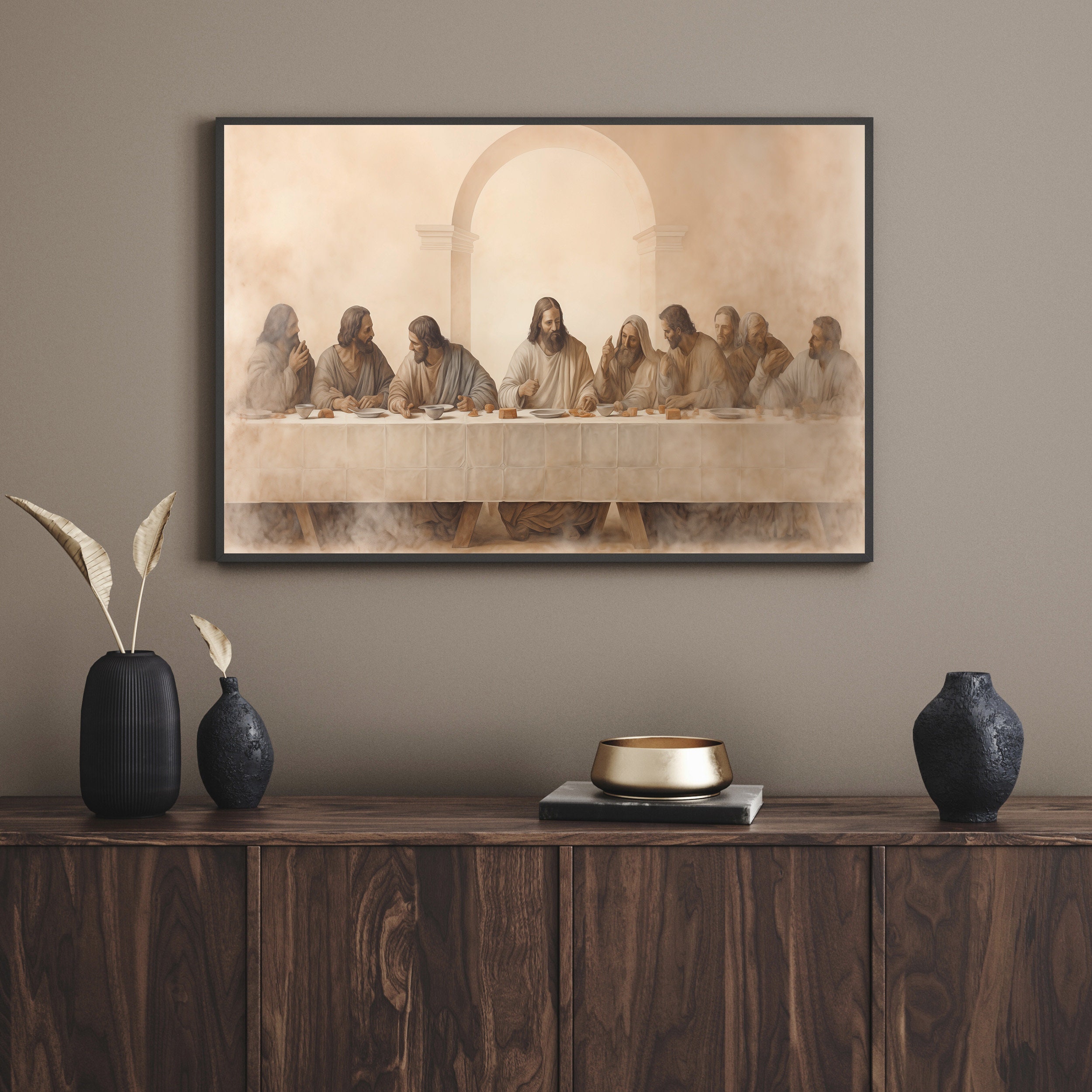 The Last Supper Frame TV Art Christian Art the Frame Tv Art Etsy