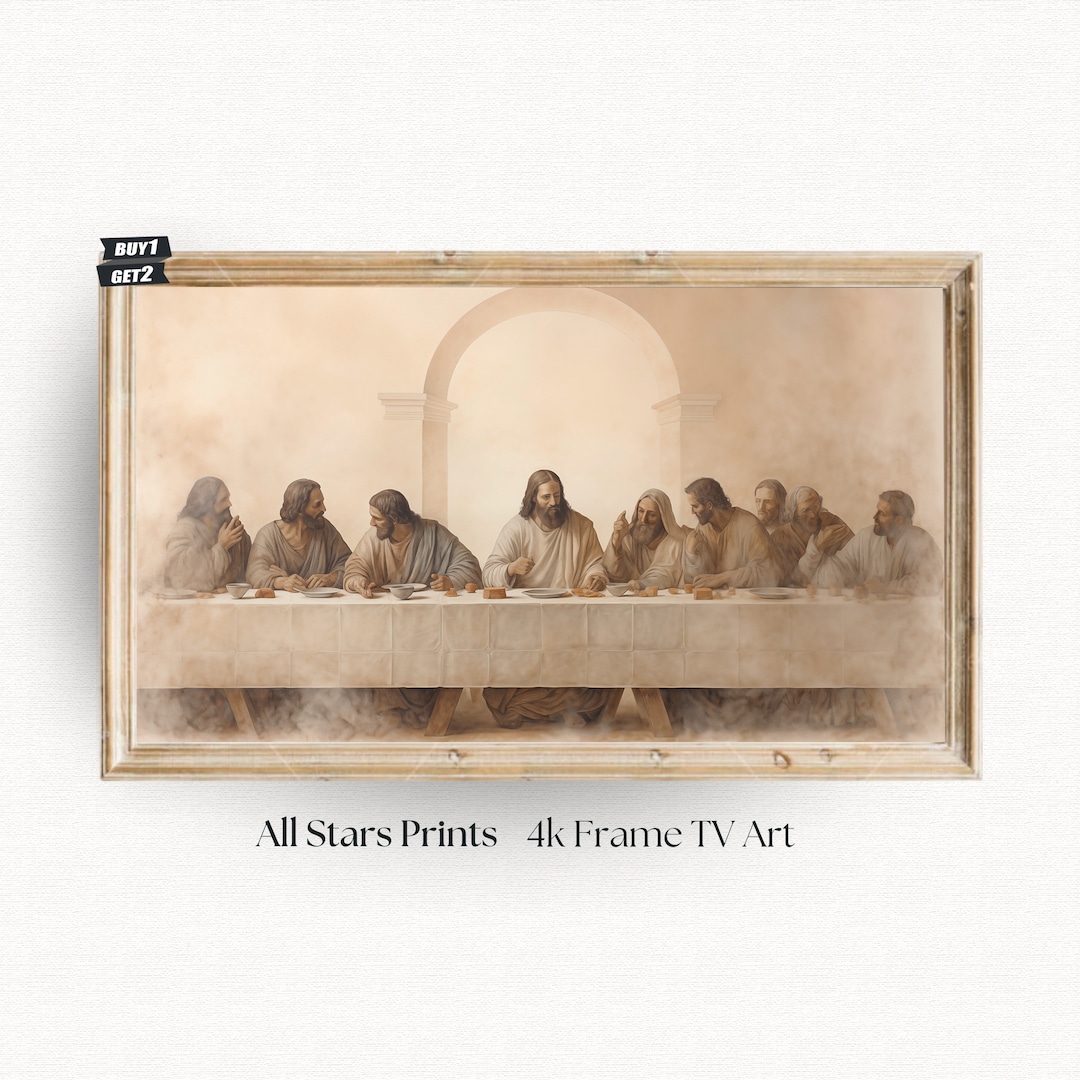 The Last Supper Frame TV Art Christian Art the Frame Tv Art Etsy