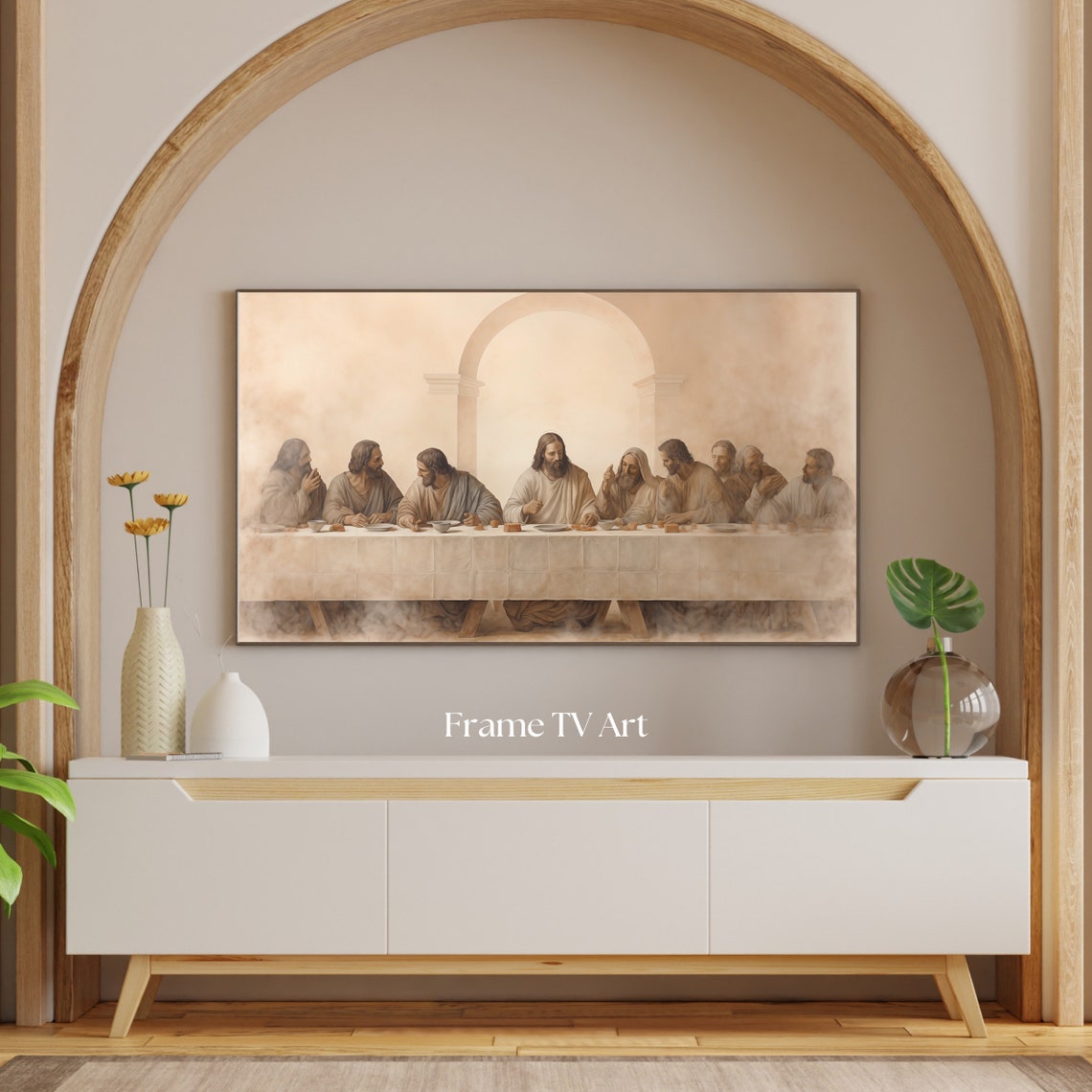 The Last Supper Frame TV Art Christian Art the Frame Tv Art Etsy