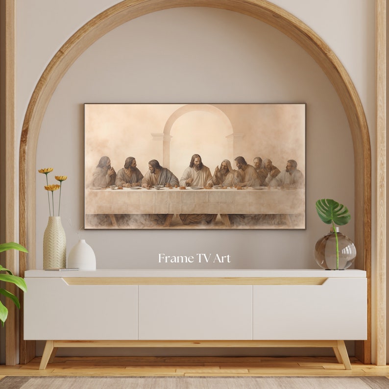 The Last Supper Frame TV Art Christian Art the Frame Tv Art Etsy