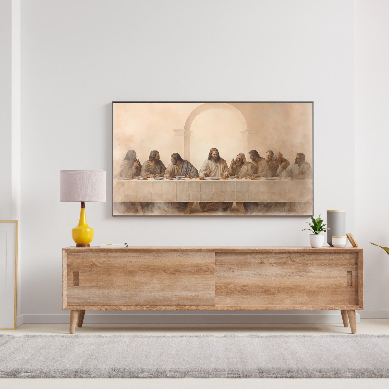 The Last Supper Frame TV Art Christian Art the Frame Tv Art Etsy