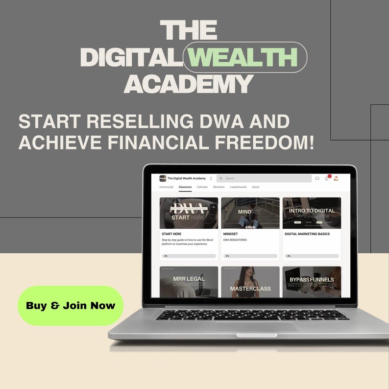 DWA Deutsch Digital Wealth Academy German Kompletter Kurs Online Course