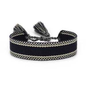 Bracelet avec nom, bracelet d'amitié, bracelet tissé, bracelet brodé, bracelets partenaires, bracelet personnalisé image 7