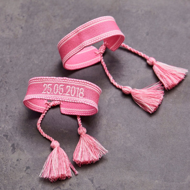 Bracelet With Name, Friendship Bracelet, Woven Bracelet, Embroidered