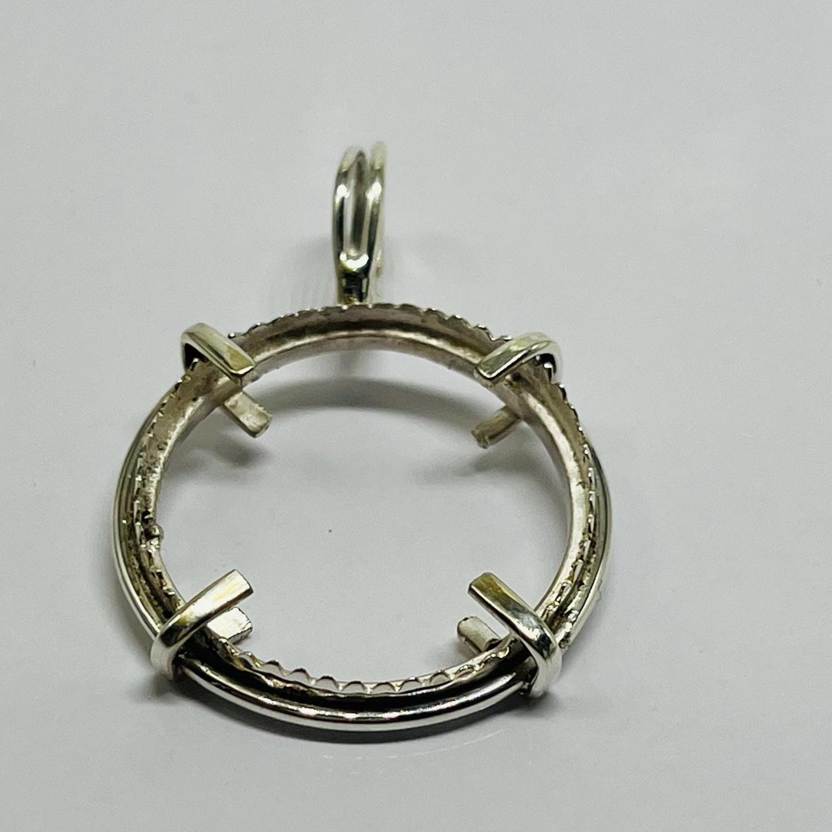 Connecteur Collier Main En Argent Sterling 925 - Fermoir à Pince - Fait Main
