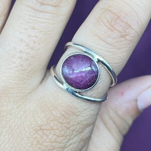 Natural Red Ruby Silver Ring, Ruby Gemstone Ring For Women, Crossover Ruby Silver Ring For Wedding Anniversary Gifts Idea, Ruby Silver Ring