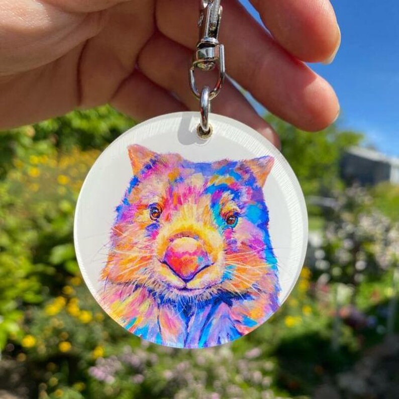 Wombat Key Rings Millie the Wombat Keychain, Ring, Bag Clip, Australian Souvenir Gift ...