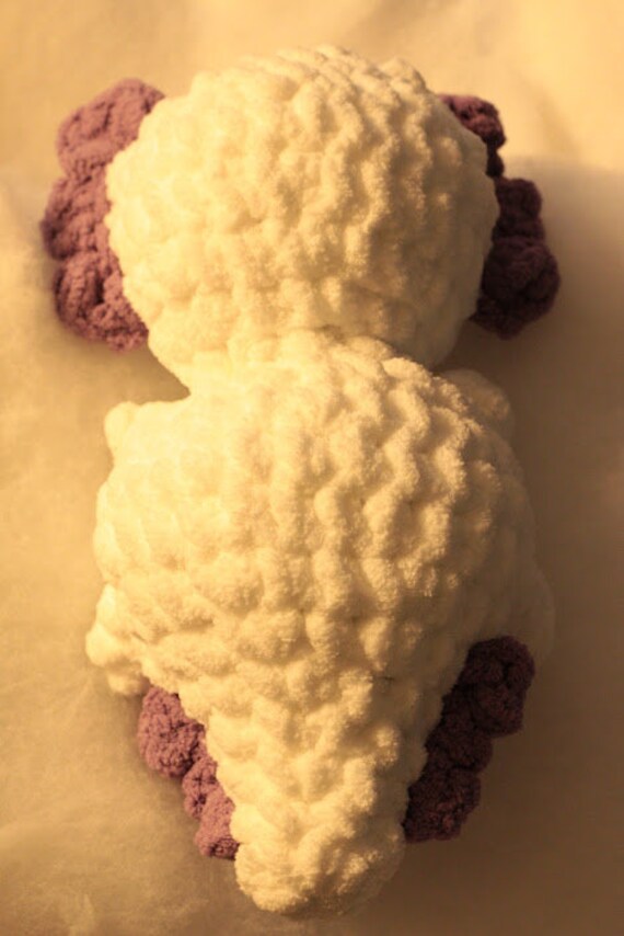  BlisteriArt Handmade Crochet Violet Axolotl Stuffed