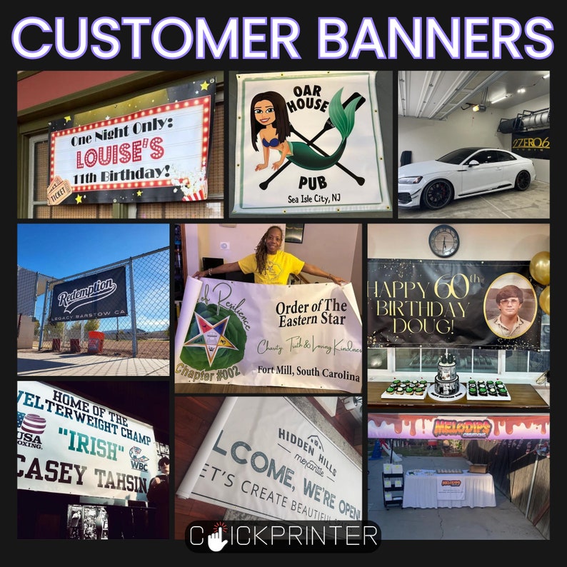 CUSTOM VINYL BANNER 1-Day Production Fast Shipping Full Color For Events & Businesses image 6