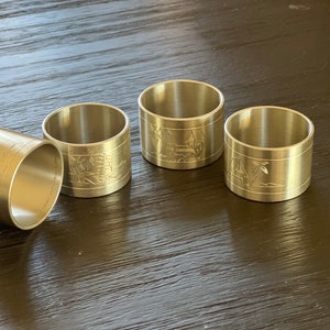 Vintage pewter napkin rings