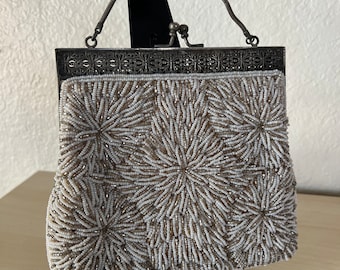 Vintage beaded hand-made handbag