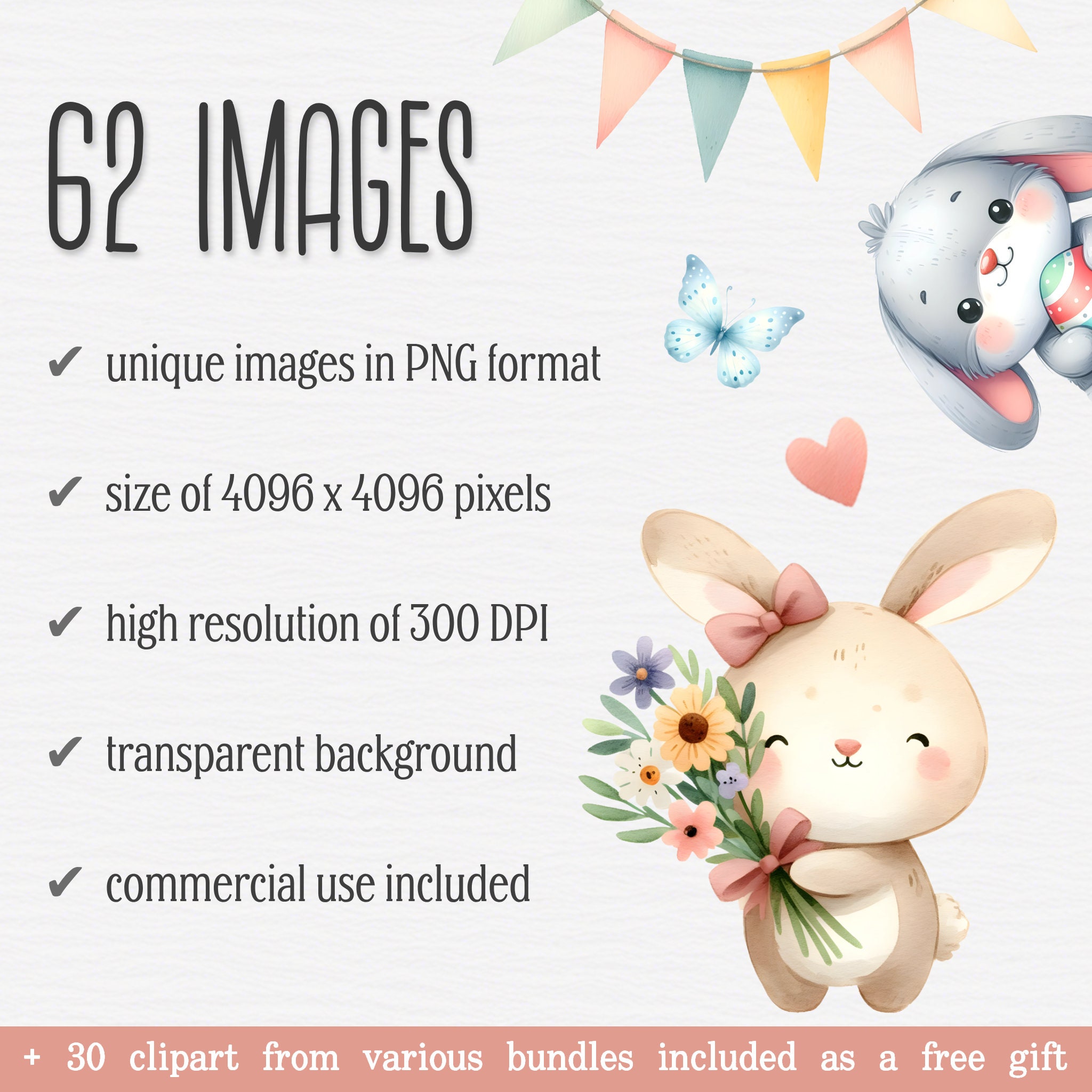8 Pack Easter Greeting Cards – Assorted Bunny & Chicks Designs, 7x5 Inches, Happy Easter Message
