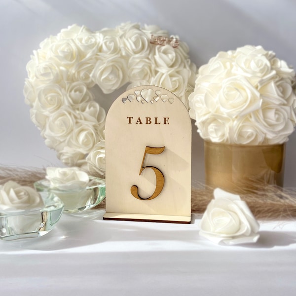 Arched Table Numbers, Wedding Table Number, Table Numbers, Wooden Table Numbers, Rustic Wedding, Wedding Decor, Wedding Table Signs