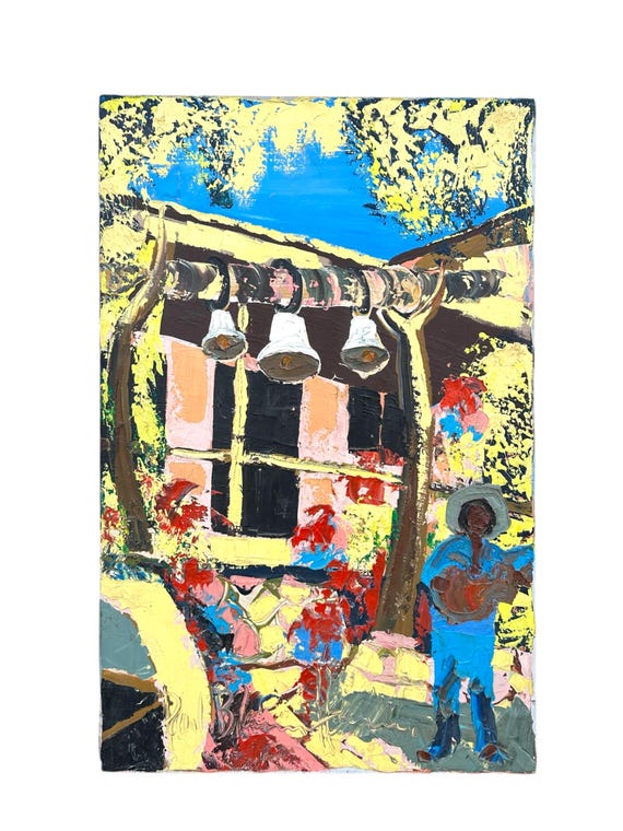 Paul Blaine Henrie Painting: Bells of Olvera Street, Los Angeles
