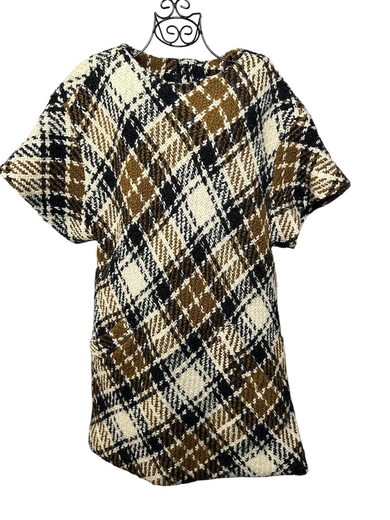 ICONIC Vintage BH Wragge, I Magnin Plaid Wool Tun… - image 1