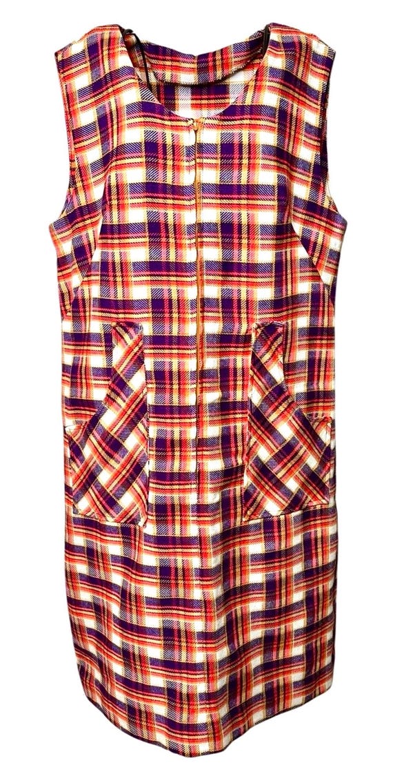 open lace back dress Christmas Plaid Jumper – zuccinikids main image 1