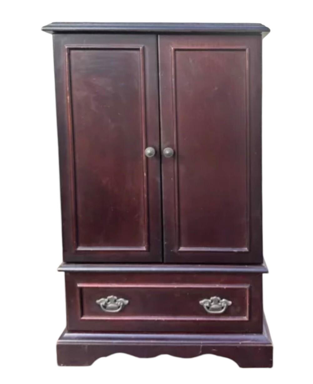 ANCIENNE BOÎTE À bijoux , en bois et bronze,fin 19ème siècle EUR 80,00