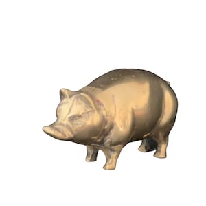 Vintage Brass Pig