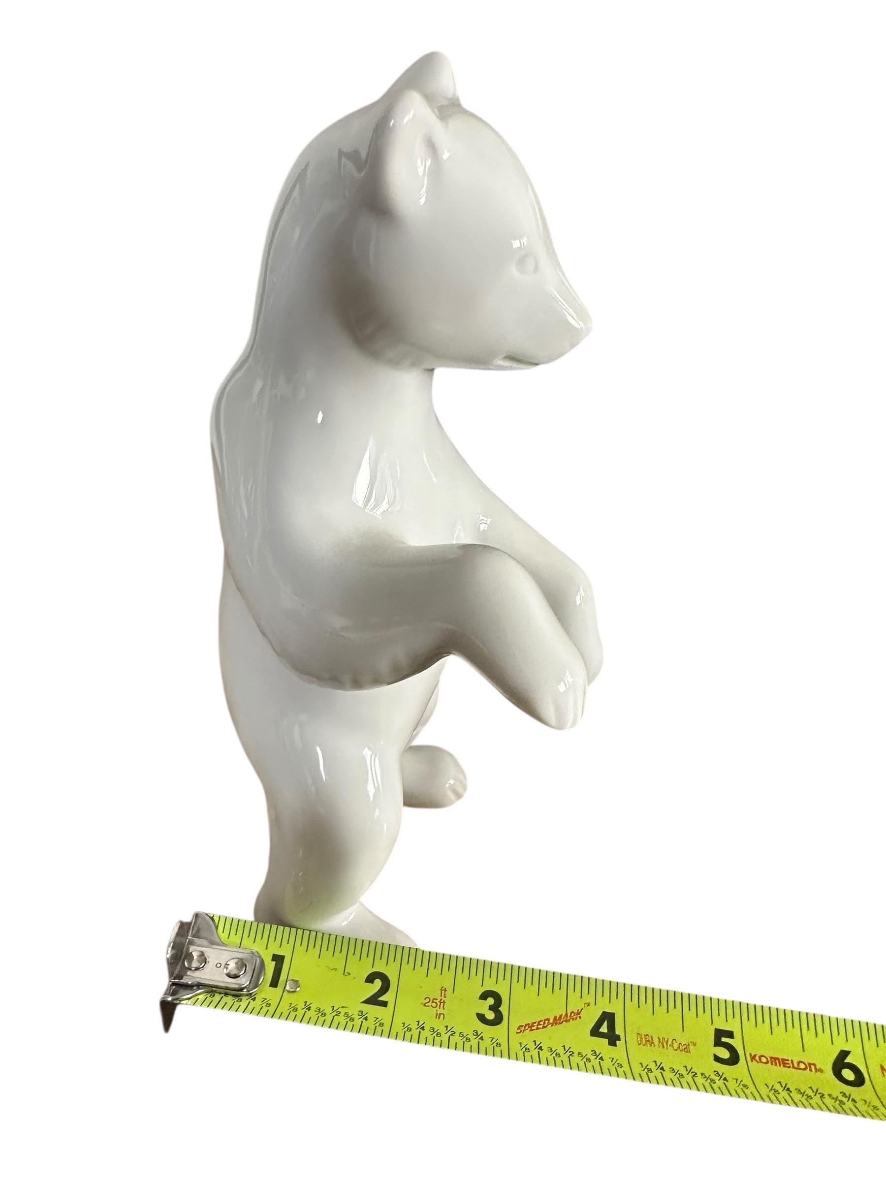 Vintage KPM Berlin Porcelain White Bear / Polar Bear Figurine