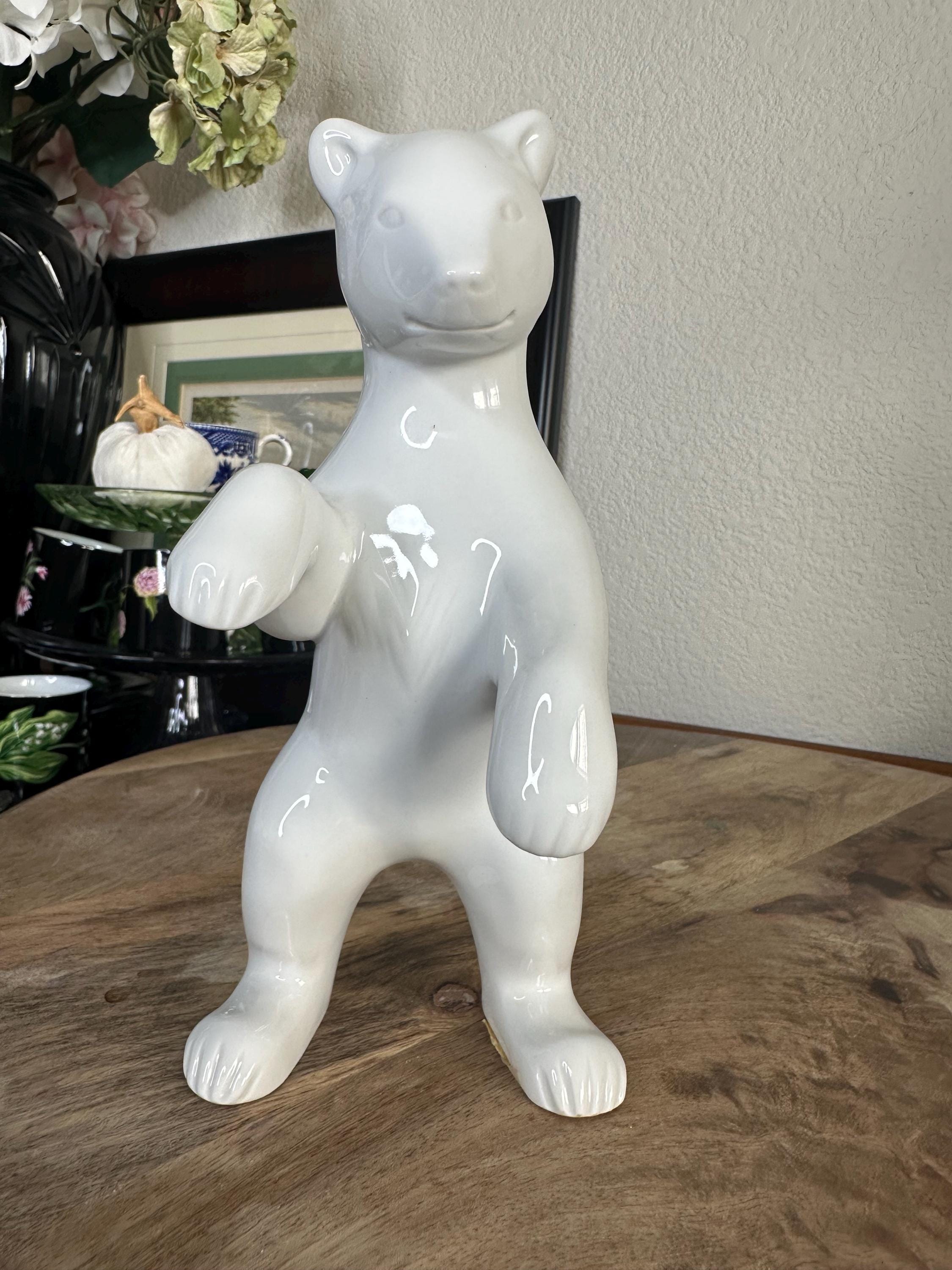 Vintage KPM Berlin Porcelain White Bear / Polar Bear Figurine