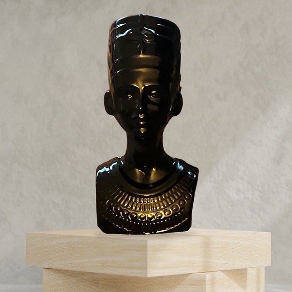 Nefertiti High Gloss Black Ceramic