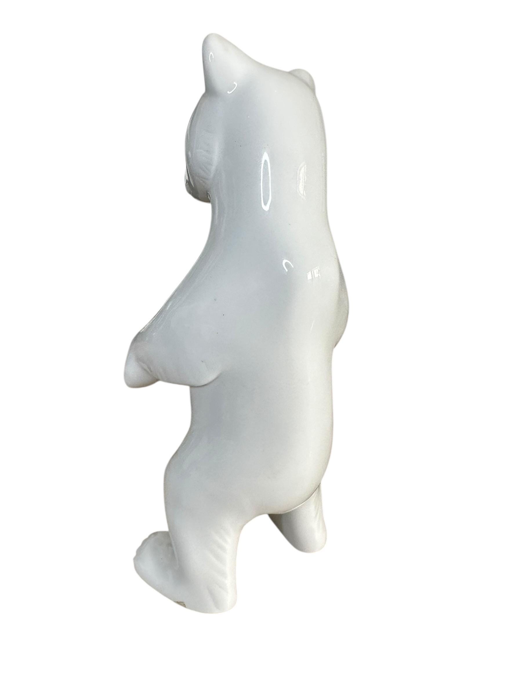Vintage KPM Berlin Porcelain White Bear / Polar Bear Figurine