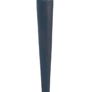 May include: A tall, dark brown wooden floor lamp base featuring a slender, turned central column with decorative carved details and a wide, circular pedestal base. The top includes a metal socket component for attaching a lamp shade or bulb.