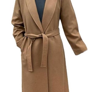 Pendleton Virgin Wool Coat: Classic Camel Outerwear for Timeless Style