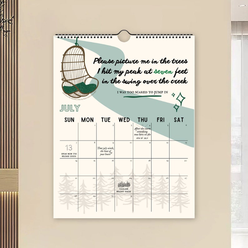 2024 Taylor Swift Roaring Twenties Calendar A MustHave for Etsy México