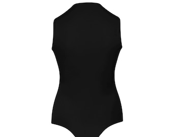 Arielle Pierre Designer - Mock Neck Bodysuit Made For Tall Women, Nylon and Spandex, Everyday Wear, Matching Set